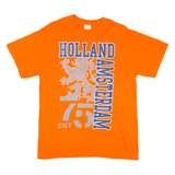 GILDAN Holland Amsterdam Mens T-Shirt Orange M