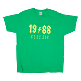 GILDAN Womens Band T-Shirt Green 3XL