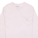 CHAMPION Maryland Terrapins Womens T-Shirt Pink Long Sleeve USA M