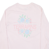 CHAMPION Maryland Terrapins Womens T-Shirt Pink Long Sleeve USA M