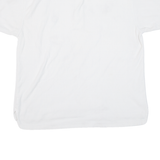 CHAPS Mens T-Shirt White Button Neck M