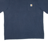 CARHARTT Loose Fit Mens T-Shirt Blue XL