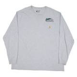 CARHARTT Loose Fit Mens T-Shirt Grey Long Sleeve XL