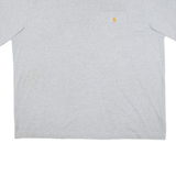 CARHARTT Loose Fit Mens T-Shirt Grey 2XL