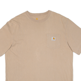 CARHARTT Mens T-Shirt Beige L