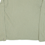 TOMMY HILFIGER Womens T-Shirt Green Long Sleeve M