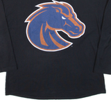 NIKE Womens T-Shirt Black Long Sleeve USA L