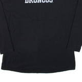 NIKE Womens T-Shirt Black Long Sleeve USA L