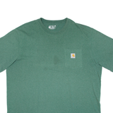 CARHARTT Tall Loose Fit Mens T-Shirt Green XL