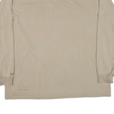 CARHARTT Mens T-Shirt Beige Long Sleeve Button Neck XL