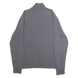 NAUTICA Mens Jumper Green 1/4 Zip Tight Knit M