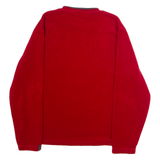 NAUTICA Mens Fleece Red Crew Neck M