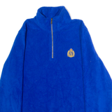 LAUREN RALPH LAUREN Womens Fleece Blue 1/4 Zip S