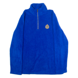 LAUREN RALPH LAUREN Womens Fleece Blue 1/4 Zip S