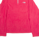 THE NORTH FACE Womens Fleece Pink 1/4 Zip M