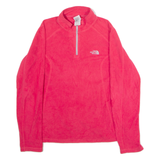 THE NORTH FACE Womens Fleece Pink 1/4 Zip M