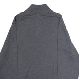 NAUTICA Mens Jumper Grey 1/4 Zip Tight Knit XL