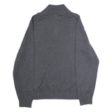 NAUTICA Mens Jumper Grey 1/4 Zip Tight Knit XL