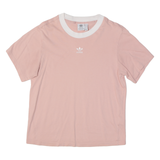 ADIDAS ORIGINALS Womens T-Shirt Pink UK 4