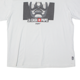 SNIPES La Casa De Papel Money Heist Mens T-Shirt White XL