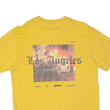 BLACK SQUAD Los Angeles Oversized Mens T-Shirt Yellow USA M