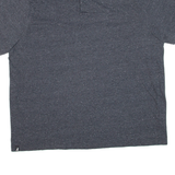 KANGOL Mens T-Shirt Grey Button Neck 2XL