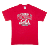 JERZEES 20 Fishers 10 Tigers Mens T-Shirt Red USA M