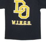 PORT & COMPANY Wings Mens T-Shirt Black USA M