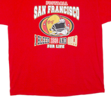 GILDAN Football San Francisco Mens T-Shirt Red USA XL