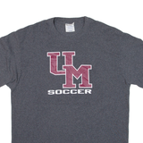 PORT & COMPANY Um Soccer Mens T-Shirt Grey USA L