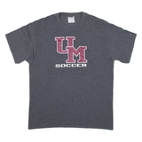 PORT & COMPANY Um Soccer Mens T-Shirt Grey USA L
