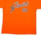 JERZEES Giants Mens T-Shirt Orange USA XL