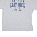GILDAN Tipton Lady Devil Softball Mens T-Shirt Grey USA XL