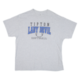 GILDAN Tipton Lady Devil Softball Mens T-Shirt Grey USA XL
