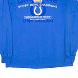 GILDAN Indianapolis Colts Super Bowl Champions Mens T-Shirt Blue USA XL