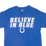 MAJESTIC Believe In Blue Mens T-Shirt Blue USA M