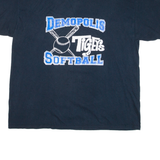 GILDAN Demopolis Tigers Softball Mens T-Shirt Blue USA XL