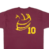 RUSSELL ATHLETIC Xtreme Volleyball Mens T-Shirt Maroon USA XL