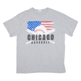 DELTA Chicago Baseball Mens T-Shirt Grey USA L