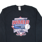 GILDAN World Softball Tournament 2005 Mens T-Shirt Black Long Sleeve USA L