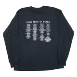 GILDAN World Softball Tournament 2005 Mens T-Shirt Black Long Sleeve USA L