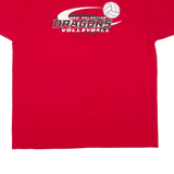 JERZEES Dragons Volleyball Mens T-Shirt Red USA XL
