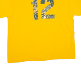 SOFFE SHIRTS Greenville Breakers Mens T-Shirt Yellow USA Button Neck XL