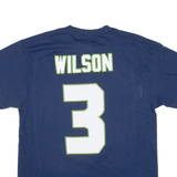 MAJESTIC Super Bowl XlIx Mens T-Shirt Blue USA L