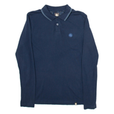 PRETTY GREEN Mens Polo Shirt Blue Long Sleeve XS