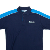 REEBOK Mens Polo Shirt Blue S
