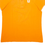 CONVERSE Mens Polo Shirt Orange M