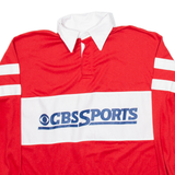 K-BRAND Mens Polo Shirt Red Long Sleeve L