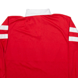 K-BRAND Mens Polo Shirt Red Long Sleeve L