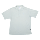 ADIDAS Mens Polo Shirt Grey M